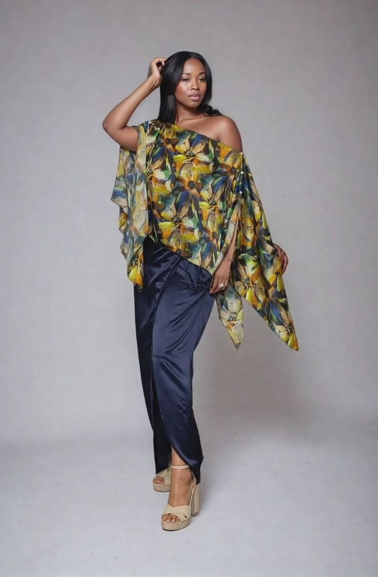 Silk Wrap skirt
